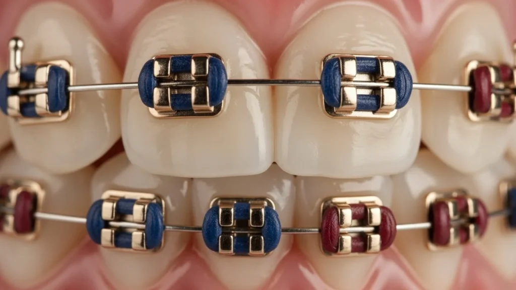 gold braces