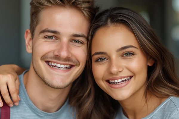 burgundy braces color