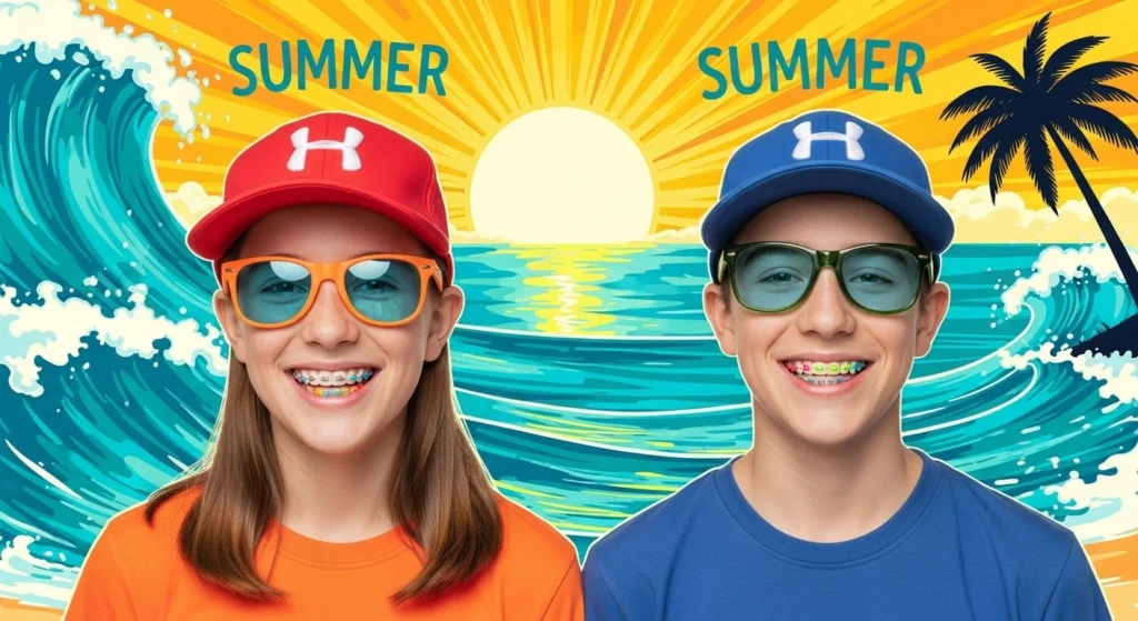 most flattering braces color
