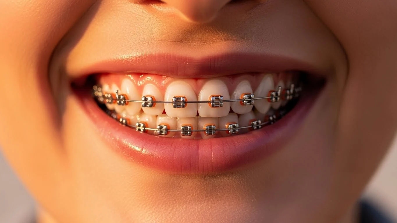 orange braces color