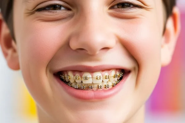 gold braces colors