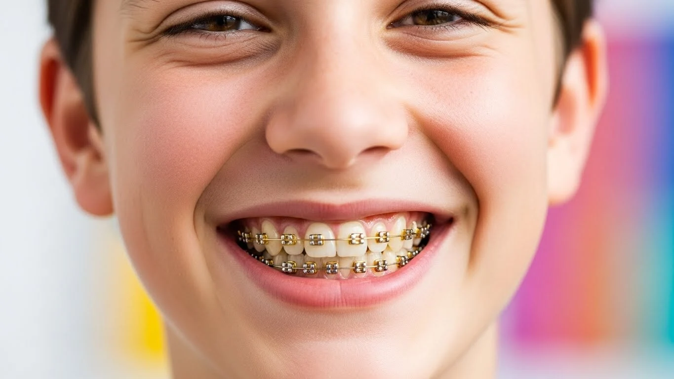 gold braces colors